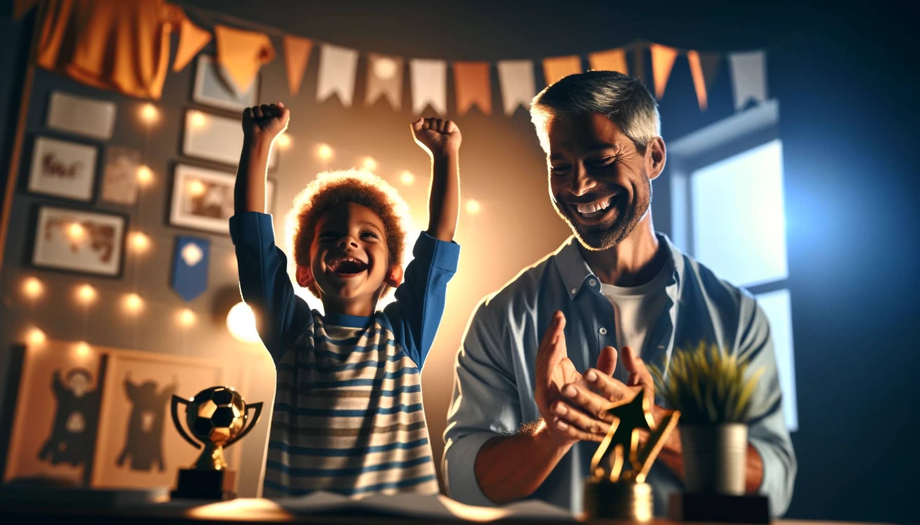 heartwarming moment between a parent and their child